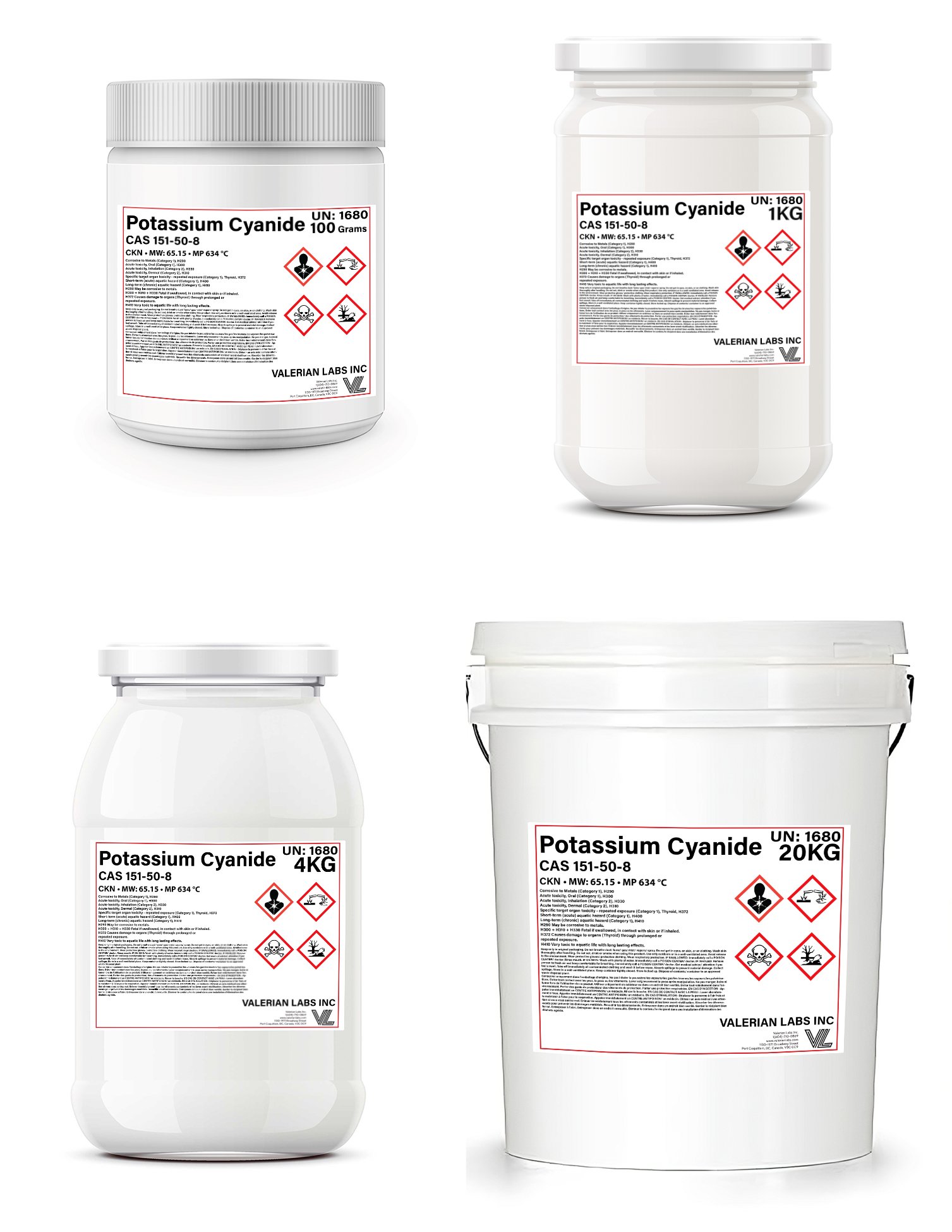 Potassium Cyanide, 10% (w/v) - 6040-32 - Lab Pro Inc